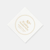 50エレガント年結婚記念 スタンダードカクテルナプキン (角)