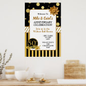 50エレガント年結婚記念 ポスター (キッチン)