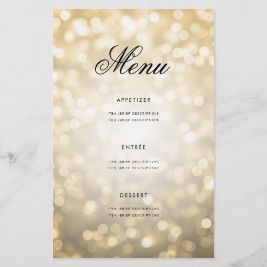 50エレガント番目の誕生日プログラムが金ゴールドを点灯 チラシ (裏面)