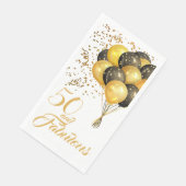 50エレガント番目の誕生日金ゴールド紙吹雪バルーン (コーナー)