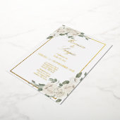 50エレガント結婚式招待状スペインの 箔招待状 (回転した状態)