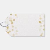 50エレガント誕生日金箔グリッター灯 ギフトタグ (裏面横)