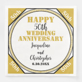 50エレガント金ゴールド結婚記念日 (正面)