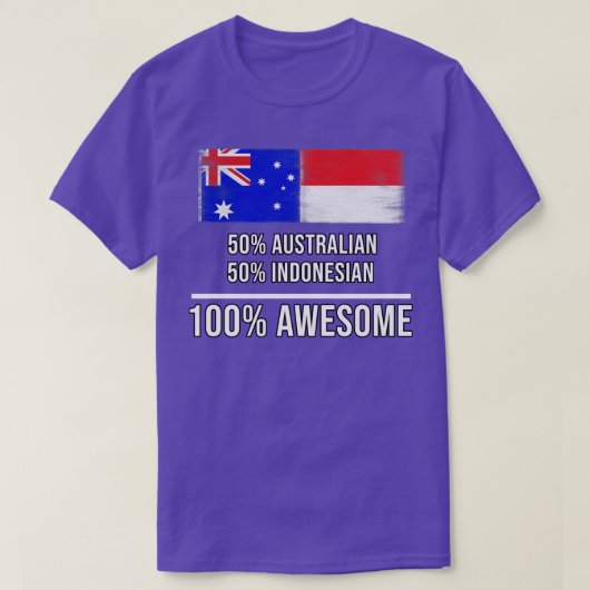 50オーストラリア50インドネシア素晴らし100ギフトI Tシャツ (デザイン正面)