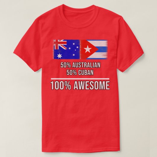 50オーストラリア50キューバ素晴らし100ギフト Tシャツ (デザイン正面)