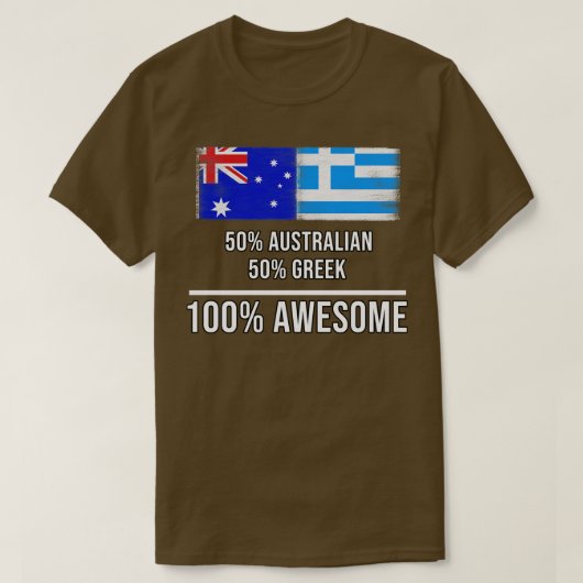 50オーストラリア50ギリシャ語素晴らし100ギフト用ギリシャ語 Tシャツ (デザイン正面)