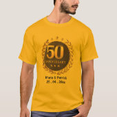50カスタマイズ周年記念贈り物男性女性 Tシャツ (正面)
