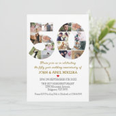 50カスタム年結婚記念写真 招待状 (スタンド正面)