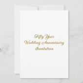 50カスタム年結婚記念写真 招待状 (裏面)