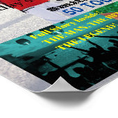 50カスタム番誕生日マガパーソナライズされたジンカバー ポスター (角)