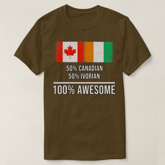 50カナダ50イヴォリア100ギフト素晴らしfor Ivoria Tシャツ (デザイン正面)
