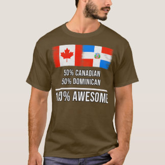 50カナダ50ドミニカ素晴らし100ドミへの贈り物 Tシャツ