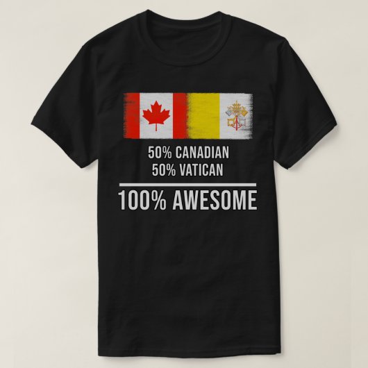 50カナダ50バチカン100 素晴らしギフトfor Vatica Tシャツ (デザイン正面)