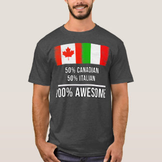 50カナダ50 イタリアン 100ギフト素晴らしfor Italia Tシャツ