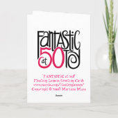 50カードの素晴らしい カード (裏面)