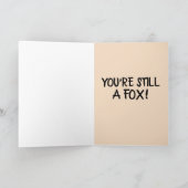 50キツネFOXYハッピーバースデーカード カード (内部)