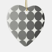 50グレースケール円 セラミックオーナメント (右)