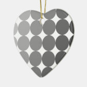 50グレースケール円 セラミックオーナメント (左)