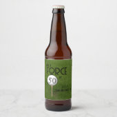 50ゴルフグリーンでまだ力カスタム力 ビールラベル (正面)