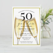 50ゴールデンイヤー結婚の記念日 招待状 (スタンド正面)