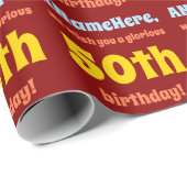 50シンプル番目のカラフル誕生日ラッピング紙 ラッピングペーパー (ロールコーナー)