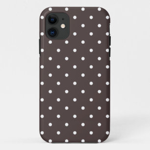 50スタイルブラウン水玉模様iPhone 5ケース iPhone 11 ケース