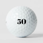 50タイポグラフィタイトルリストPro V1 ゴルフボール (正面)