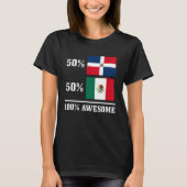 50ドミニカ共和国50メキシコ国旗のプライド Tシャツ (正面)