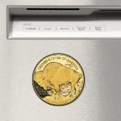 50ドル米バッファロー金ゴールド作品 マグネット (インサイチュ (食洗機))