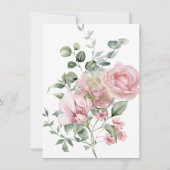 50バラフローラ誕生日の招待 招待状 (裏面)