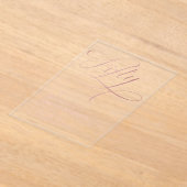 50バラ金ゴールドスクリプトブラック50誕生日 アクリル招待状 (レイダウン)