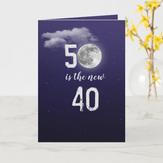 50バースデーナイトスカイカードを回す カード (黄色い花)