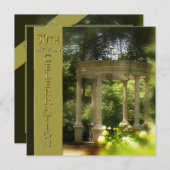 50バースデーパーティ招待状 – エンチャントGAZEBO 招待状 (正面/裏面)