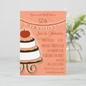 50バースデーパーティ招待状 招待状 (スタンド正面)