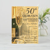 50バースデーパーティ招待状 招待状 (スタンド正面)