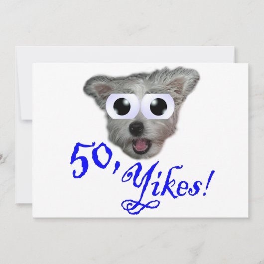 50バースデーパーティ招待状 招待状 (正面)