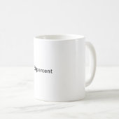 50パーセント 2 コーヒーマグカップ (正面右)