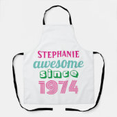 50パーソナライズされたおもしろい歳の誕生日引用文 エプロン (正面)