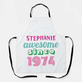 50パーソナライズされたおもしろい歳の誕生日引用文 エプロン