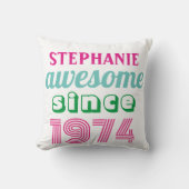 50パーソナライズされたおもしろい歳の誕生日引用文 クッション (正面)