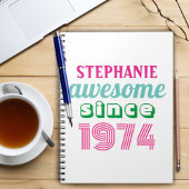 50パーソナライズされたおもしろい歳の誕生日引用文 ノートブック