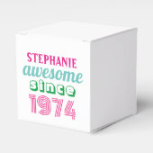 50パーソナライズされたおもしろい歳の誕生日引用文 フェイバーボックス (正面サイド)