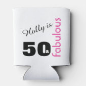 50パーソナライズされたと素晴らしいテーマの50誕生日 缶クーラー (裏面)