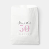 50パーソナライズされたと素晴らしいピモダンンク誕生日 フェイバーバッグ (正面)