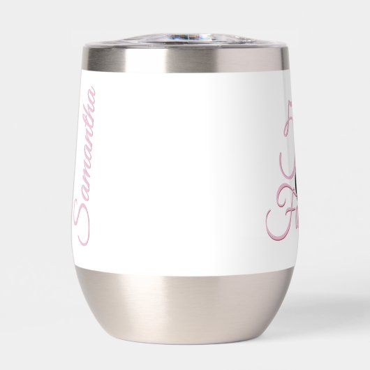 50パーソナライズされたと素晴らしいピンク誕生日 (正面)