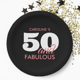 50パーソナライズされたと素晴らしい誕生日 ペーパープレート