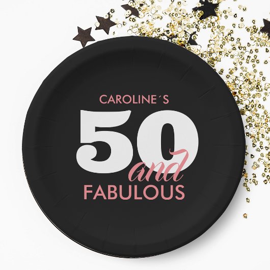 50パーソナライズされたと素晴らしい誕生日 ペーパープレート
