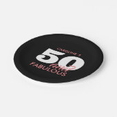 50パーソナライズされたと素晴らしい誕生日 ペーパープレート (アングル)