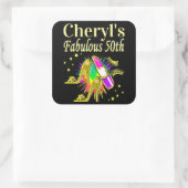 50パーソナライズされたと素晴らしいDIVA スクエアシール (バッグ)