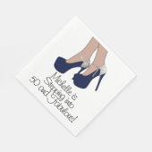 「50パーソナライズされたへのステップインと素晴らしい」パーティー スタンダードランチョンナプキン (角)